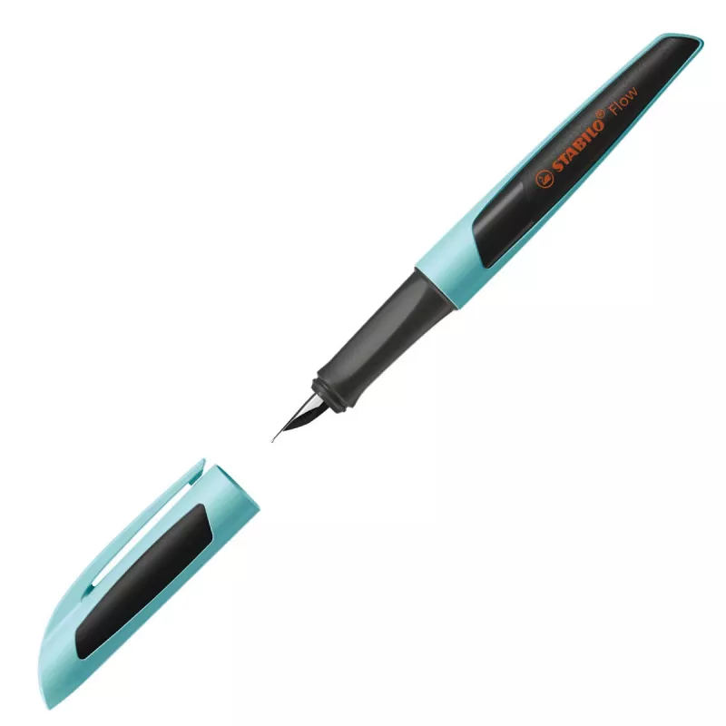 STABILO Flow Sporty penna stilografica azzurro/nero M Medium