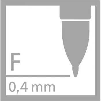 STABILO PALETTE Refill nero black fine 0,4 mm 1 pezzo