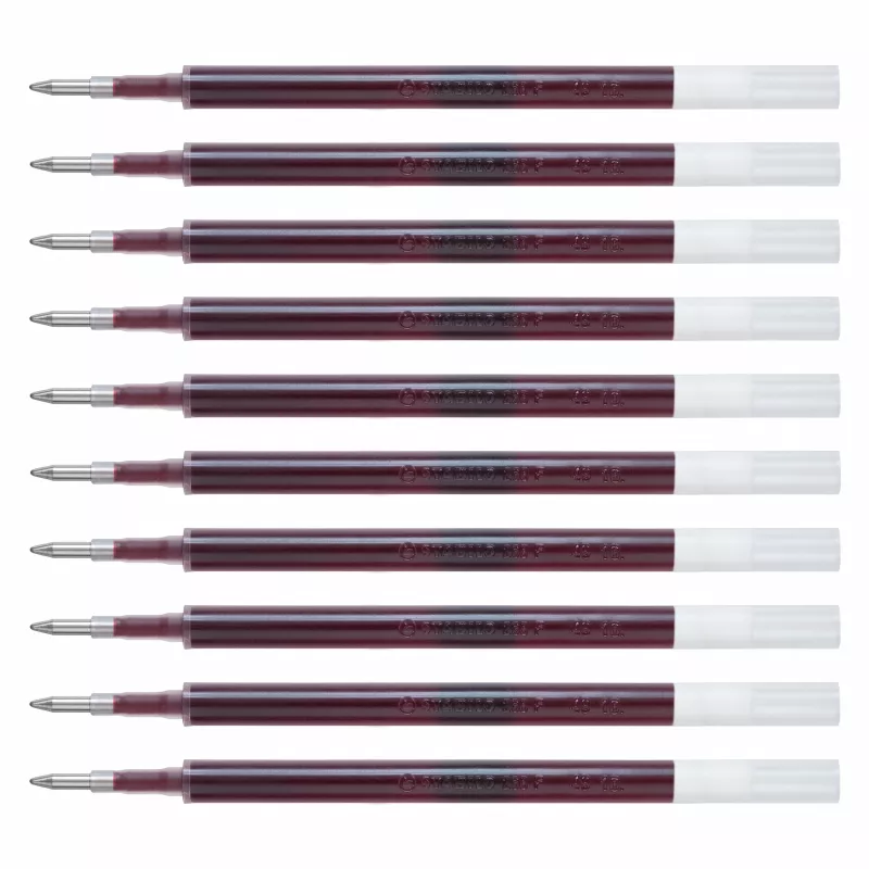 STABILO 268/040-01 ricarica per penna gel, 0,4 mm, rosso