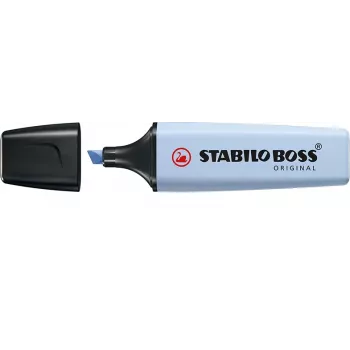 STABILO Boss Original Pastel evidenziatore - Cloudy Blue - 1 pezzo - punta a scalpello - 2 mm / 5 mm