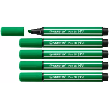 STABILO Pen 68 MAX verde pennarello con punta a scalpello