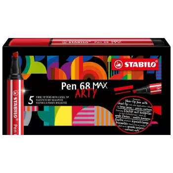 STABILO Pen 68 MAX verde pennarello con punta a scalpello