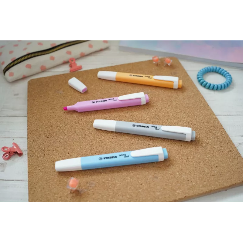STABILO swing cool Pastel evidenziatore - arancione - punta a scalpello - 1 mm / 4 mm - pezzo singolo