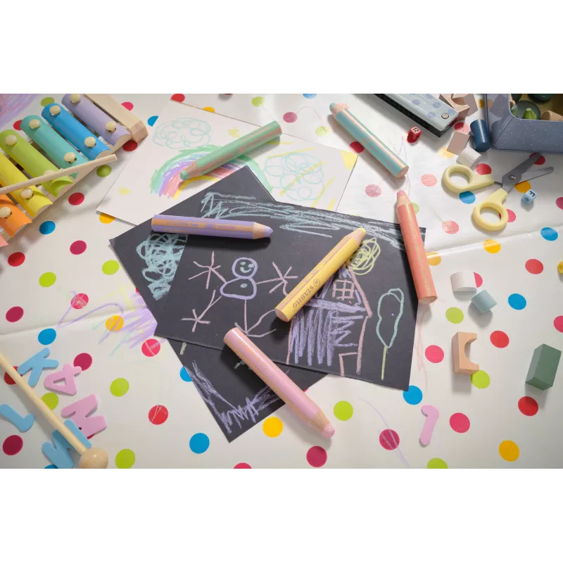 STABILO woody 3 in 1 blu pastello - matita multiuso