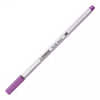 STABILO Pen 68 Brush ARTY Edition astuccio di cartone da 24 - pennarelli in feltro con punta a pennello flessibile per handlettering, bullet journaling e illustrazione