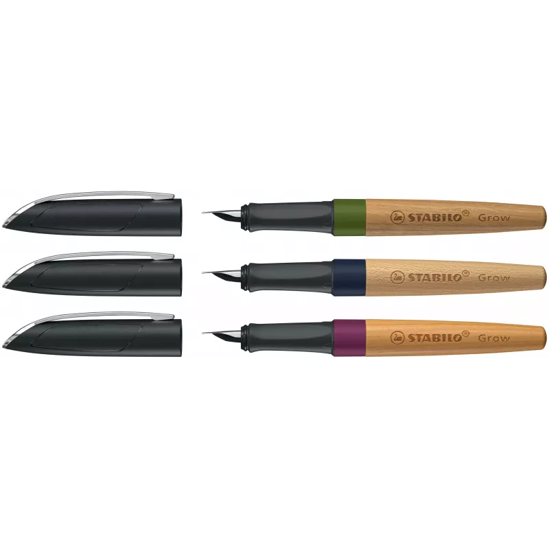 STABILO Grow penna stilografica - Plum Red / Cherry, pennino medio, climaticamente neutra