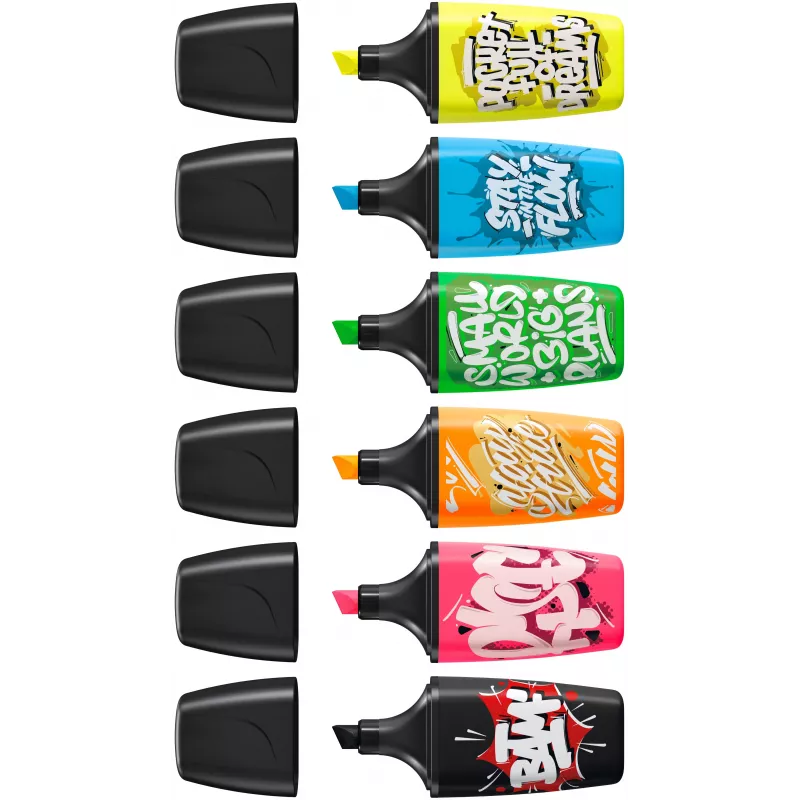 STABILO Boss Mini Snooze set evidenziatori, colori assortiti, 6 pezzi