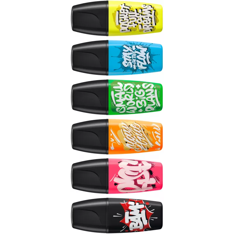 STABILO Boss Mini Snooze set evidenziatori, colori assortiti, 6 pezzi