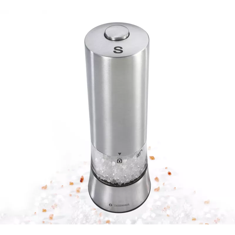 ZASSENHAUS Gera macinasale elettrico, 18 cm, acciaio inox