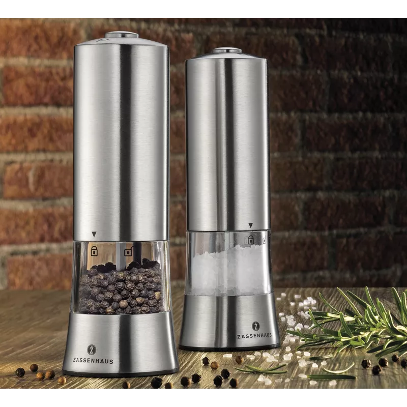 ZASSENHAUS Gera macinasale elettrico, 18 cm, acciaio inox