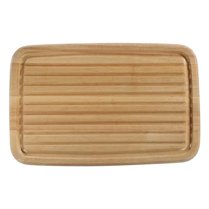Zassenhaus tagliere per pane legno di gomma 42x27,5x2 cm