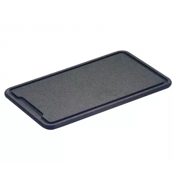 Zassenhaus tagliere plastica grigio scuro 42x27x1,5 cm
