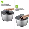 GEFU PUSH IT Centrifuga per insalata in acciaio inox