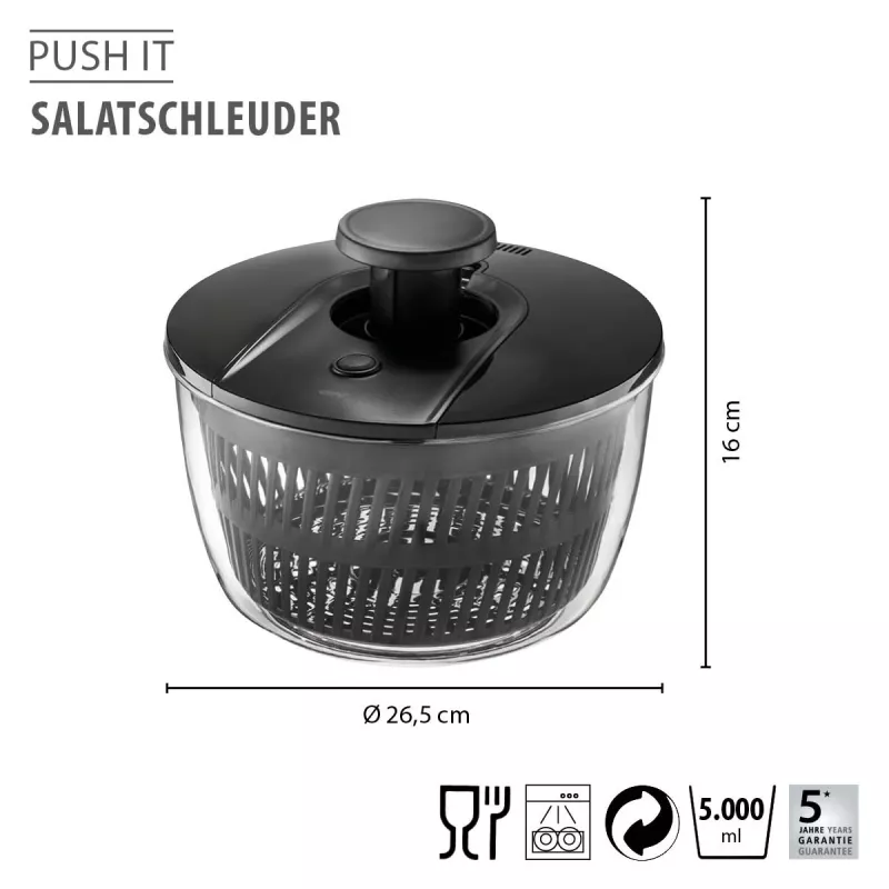 GEFU PUSH IT centrifuga per insalata