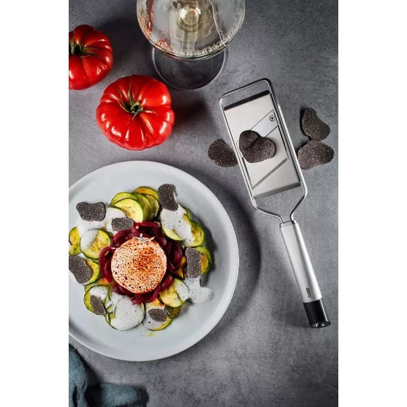 GEFU PRIMELINE Mini Affettatrice gourmet argento/nero