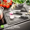 GEFU ACURO Set di coltelli da 3 pezzi - coltello da chef, coltello multiuso e coltello pelapatate