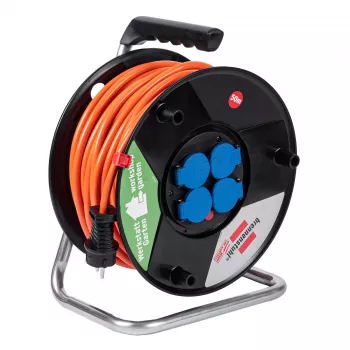 AKYGA AK-CR-06 Avvolgicavo prolunga 50m IP44 4 prese Schuko nero