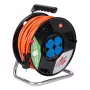 AKYGA AK-CR-06 Avvolgicavo prolunga 50m IP44 4 prese Schuko nero