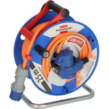 Brennenstuhl 1182470200 avvolgicavo 25 m arancione spina CEE 16 A 3 poli