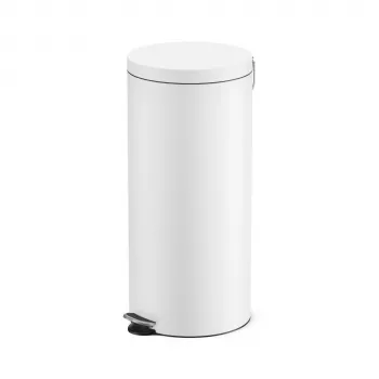 Hailo Selekta L pattumiera a pedale 30 L, bianco opaco