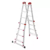 Hailo M80 scala a pioli 4x4 - scala combinata, alluminio, portata 150 kg
