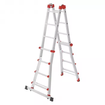 Hailo M80 scala a pioli 4x4 - scala combinata, alluminio, portata 150 kg