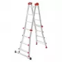 Hailo M80 scala a pioli 4x4 - scala combinata, alluminio, portata 150 kg