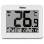 MEBUS 1074 termometro digitale con temperatura interna ed esterna, display LCD, montaggio a parete, bianco