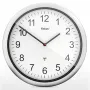 MEBUS 19809 Orologio da parete radiocontrollato bianco/argento