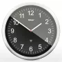 MEBUS 19812 Orologio da parete radiocontrollato nero/argento