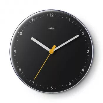 Braun BC 26 B Orologio da parete al quarzo nero (67682)