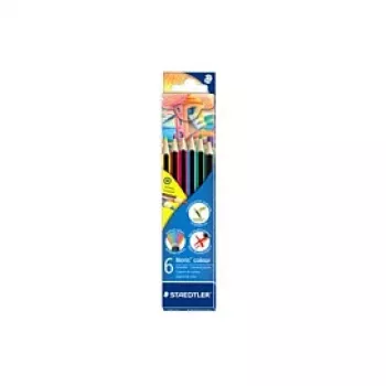 STAEDTLER Noris colour 185 pastelli colorati - colori assortiti - confezione da 6
