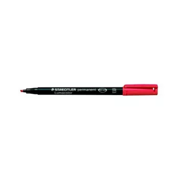 STAEDTLER 314-2 Lumocolor pennarello permanente rosso nero rosso 2,5 mm 1 pezzo