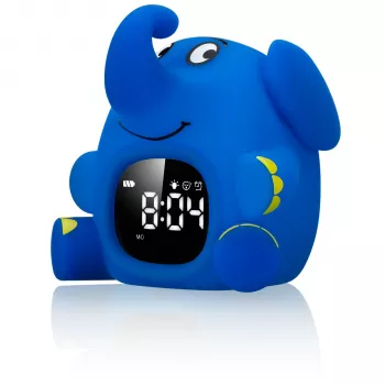 DieMaus sveglia elefante blu/grigio