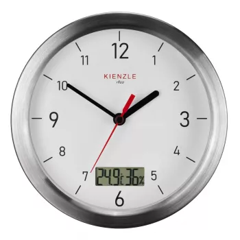 KIENZLE orologio da parete radiocontrollato DCF da bagno bianco 170mm