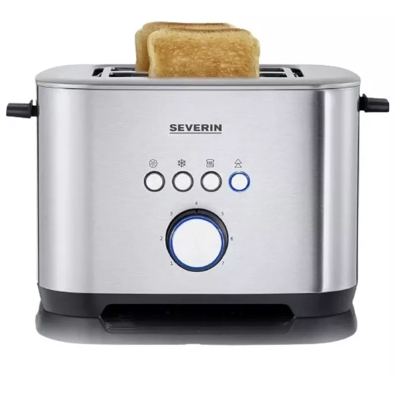 SEVERIN AT 2620 Tostapane 800 W 2 fessure argento/nero