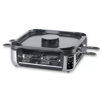 SEVERIN RG 2379 SEVENTO Raclette-grill 1400 W 8 persone nero/argento