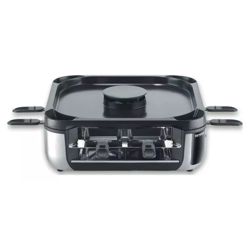 SEVERIN RG 2379 SEVENTO Raclette-grill 1400 W 8 persone nero/argento