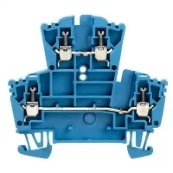 Weidmüller morsetto passante serie W, connessione a vite, 2,5 mm², 800 V, 24 A, beige scuro, a 2 livelli