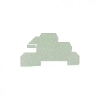 Weidmüller WAP WDL2.5/S piastra terminale - grigio - 1,5 mm - 20 pz.