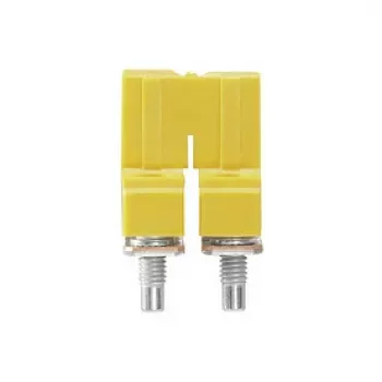 Weidmüller WQV 6/2 connettore trasversale, a 2 poli, 6 mm², poliammide, giallo, UL 94 V-0, 50 pz.