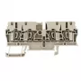 Weidmüller ZDU 2.5/4AN morsetto passante, collegamento a molla, 2,5 mm², beige, 100 pezzi
