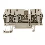 Weidmüller ZDU 2.5/3AN morsetto passante, collegamento a molla, 2,5 mm², beige, 100 pezzi