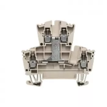 Weidmüller 1022300000 morsetto passante, a 2 livelli, connessione a vite, 500 V, 24 A, 4 mm², beige scuro