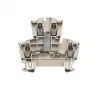 Weidmüller 1022300000 morsetto passante, a 2 livelli, connessione a vite, 500 V, 24 A, 4 mm², beige scuro