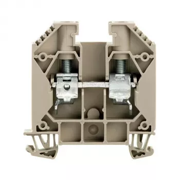 Weidmüller morsetto passante WDU 16, connessione a vite, 16 mm², 1000 V, 76 A, beige scuro