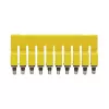 Weidmüller WQV 2.5/10 connettore trasversale, a 10 poli, 2,5 mm², giallo, poliammide, 20 pz.