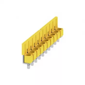 Weidmüller WQV 6/10 connettore trasversale, 2 poli, passo 8 mm, giallo, poliammide, 20 pz.