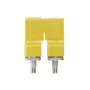Weidmüller WQV 10/2 connettore trasversale, 2 poli, giallo, poliammide, 50 pz.