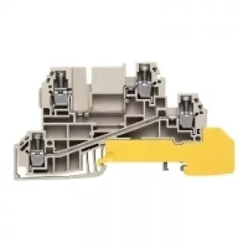 Weidmüller morsetto passante, beige, 2,5 mm², 24 A, collegamento a vite, 50 pz.